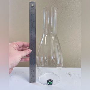 Oil or Gas Lamp Chimney 12” tall, 4” fitter